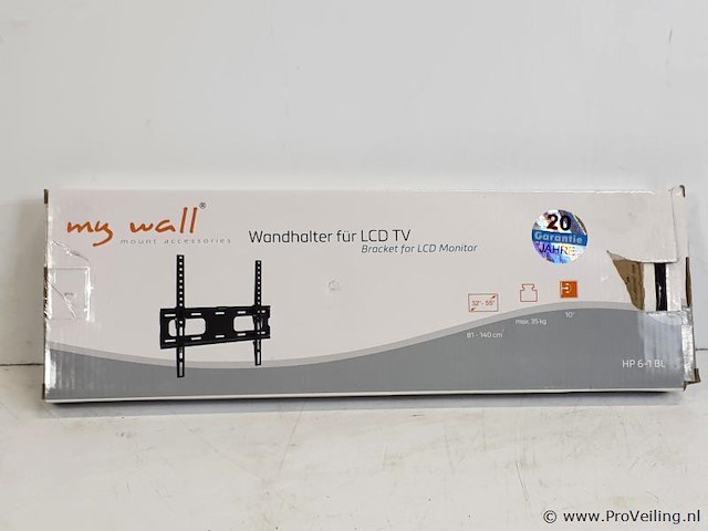 My wall hp 6-1 bl wandhouder voor lcd tv - afbeelding 1 van  3