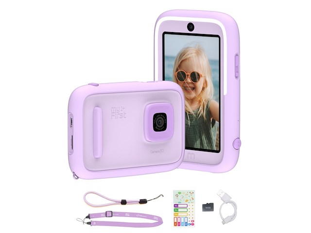 Myfirst camera 50 paars kindercamera ai video en muziek ar filters - afbeelding 1 van  5