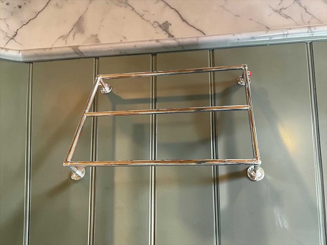 Myson klassieke handdoekhouder radiator chroom 94x64 cm - afbeelding 8 van  10
