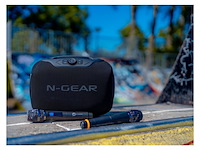 N-gear nrg600 bluetooth speaker partybox met verlichting + 2 microfoons ipx5 waterdicht zwart - afbeelding 3 van  5