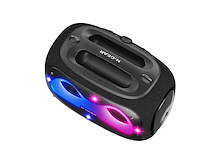 N-gear nrg600 bluetooth speaker partybox met verlichting + 2 microfoons ipx5 waterdicht zwart - afbeelding 4 van  5