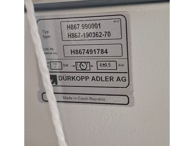 Naaimachine, durkopp adler, h867 classic - afbeelding 9 van  10
