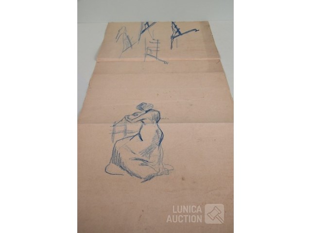 Naaktstudies/schetsen - afbeelding 3 van  13