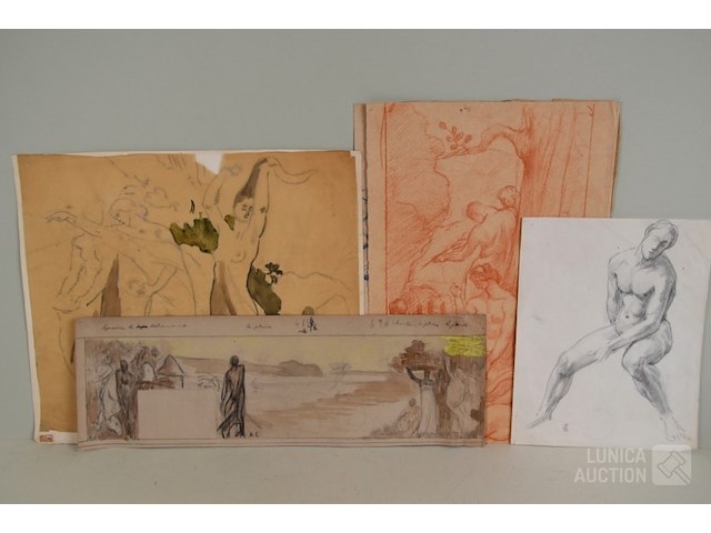 Naaktstudies/schetsen - afbeelding 1 van  13