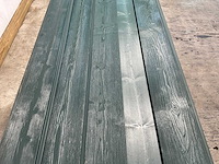 Naaldhout thermo rabat halfhouts groen - 300x18,5x1,9 cm (63x) - afbeelding 3 van  7