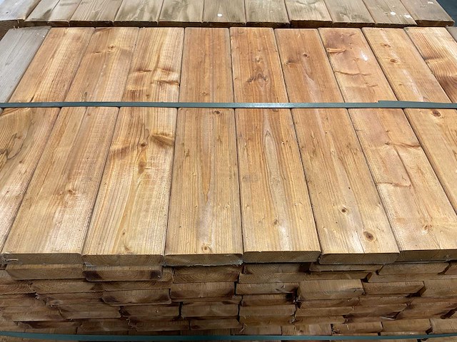 Naaldhouten balk geschaafd 30x100x540 mm - kdi bruin s4s r3 (616x) - afbeelding 3 van  7