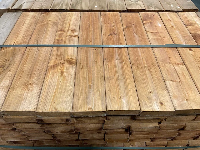Naaldhouten balk geschaafd 30x100x540 mm - kdi bruin s4s r3 (616x) - afbeelding 3 van  7