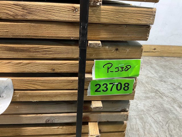 Naaldhouten balk geschaafd 30x100x600 mm - kdi bruin s4s r3 (288x) - afbeelding 4 van  4