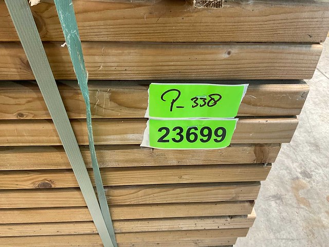 Naaldhouten balk geschaafd 35x35x2350 mm - kdi bruin s4s r3 (182x) - afbeelding 2 van  2