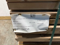 Naaldhouten balk geschaafd 35x35x2350 mm - kdi bruin s4s r3 (182x) - afbeelding 6 van  7