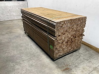 Naaldhouten balk geschaafd 35x35x2350 mm - kdi bruin s4s r3 (306x) - afbeelding 4 van  7
