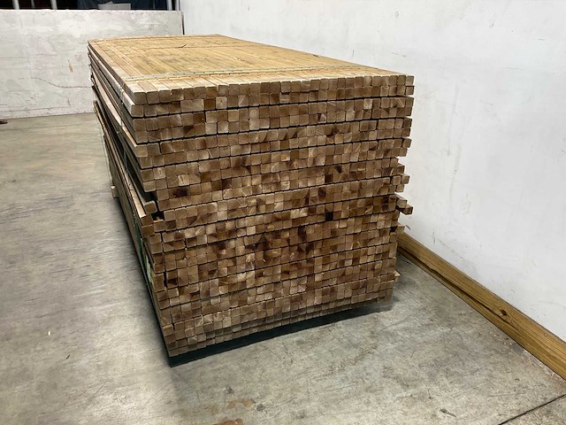 Naaldhouten balk geschaafd 35x35x2350 mm - kdi bruin s4s r3 (728x) - afbeelding 2 van  6