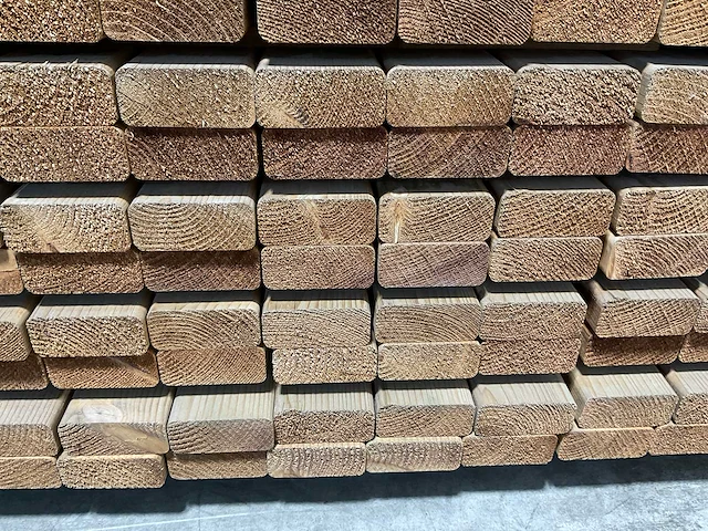 Naaldhouten balk geschaafd 37x80x2420 mm - kdi bruin s4s r3 (392x) - afbeelding 4 van  7