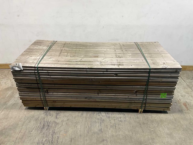 Naaldhouten balk geschaafd 37x80x2420 mm - kdi bruin s4s r3 (98x) - afbeelding 1 van  7