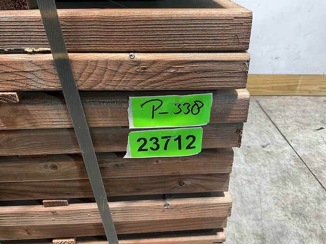 Naaldhouten balk geschaafd 38x120x2254 mm - kdi bruin s4s r3 (216x) - afbeelding 4 van  4