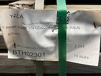 Naaldhouten balk geschaafd 38x120x2254 mm - kdi bruin s4s r3 (73x) - afbeelding 4 van  5