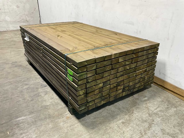 Naaldhouten balk geschaafd 45x95x1910 mm - kdi bruin s4s r3 (120x) - afbeelding 3 van  6