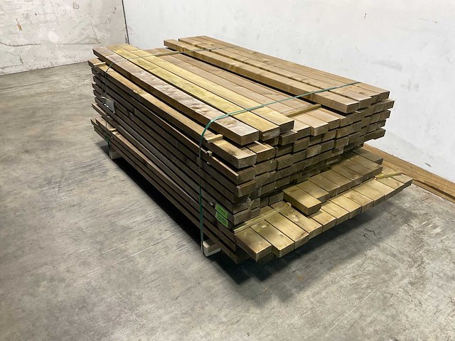 Naaldhouten balk geschaafd 45x95x1910 mm - kdi bruin s4s r3 (137x) - afbeelding 4 van  6