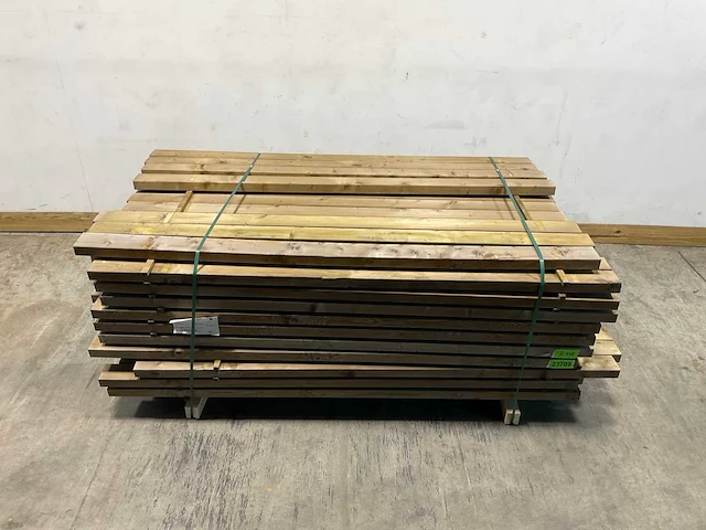 Naaldhouten balk geschaafd 45x95x1910 mm - kdi bruin s4s r3 (137x) - afbeelding 1 van  7