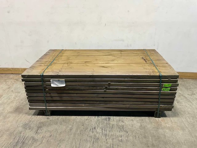 Naaldhouten balk geschaafd 45x95x1910 mm - kdi bruin s4s r3 (192x) - afbeelding 1 van  6