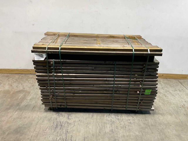 Naaldhouten balk geschaafd 45x95x1910 mm - kdi bruin s4s r3 (208x) - afbeelding 1 van  4
