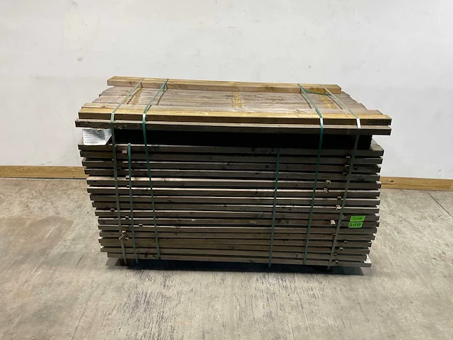 Naaldhouten balk geschaafd 45x95x1910 mm - kdi bruin s4s r3 (208x) - afbeelding 1 van  6