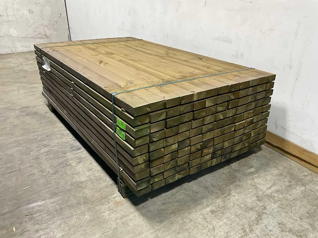 Naaldhouten balk geschaafd 45x95x1910 mm - kdi bruin s4s r3 (60x) - afbeelding 3 van  6