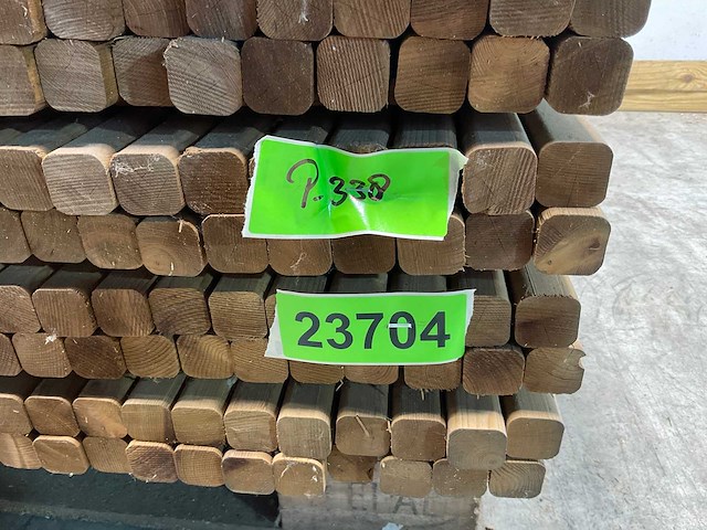 Naaldhouten balk geschaafd 500x30x30 mm - kdi bruin s4s r3 (1090x) - afbeelding 6 van  6