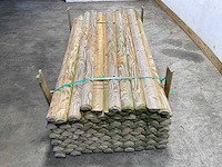 Naaldhouten paal halfrond ø100 mm x 200 cm - gekroond kdi bruin (115x) - afbeelding 3 van  7
