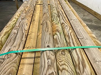Naaldhouten paal halfrond ø100 mm x 200 cm - gekroond kdi bruin (115x) - afbeelding 4 van  7