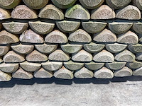 Naaldhouten paal halfrond ø100 mm x 200 cm - gekroond kdi bruin (115x) - afbeelding 6 van  7