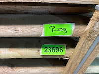 Naaldhouten paal halfrond ø100 mm x 200 cm - gekroond kdi bruin (152x) - afbeelding 5 van  6