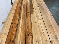 Naaldhouten paal halfrond ø100 mm x 200 cm - gekroond kdi bruin (152x) - afbeelding 1 van  1