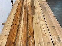 Naaldhouten paal halfrond ø100 mm x 200 cm - gekroond kdi bruin (152x) - afbeelding 4 van  6