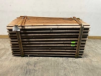 Naaldhouten paal halfrond ø80 mm x 200 cm - gekroond kdi bruin (224x) - afbeelding 2 van  7