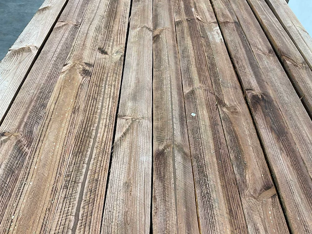 Naaldhouten paal halfrond ø80 mm x 200 cm - gekroond kdi bruin (224x) - afbeelding 5 van  7