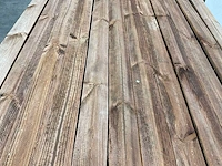 Naaldhouten paal halfrond ø80 mm x 200 cm - gekroond kdi bruin (224x) - afbeelding 5 van  7