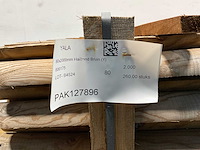 Naaldhouten paal halfrond ø80 mm x 200 cm - gekroond kdi bruin (260x) - afbeelding 6 van  7