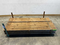 Naaldhouten paal halfrond ø80 mm x 250 cm - gekroond kdi bruin (180x) - afbeelding 2 van  8