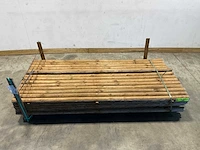 Naaldhouten paal halfrond ø80 mm x 250 cm - gekroond kdi bruin (180x) - afbeelding 2 van  8