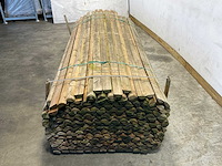 Naaldhouten paal halfrond ø80 mm x 300 cm - gekroond kdi bruin (279x) - afbeelding 3 van  7