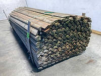 Naaldhouten paal halfrond ø80 mm x 300 cm - gekroond kdi bruin (279x) - afbeelding 5 van  7