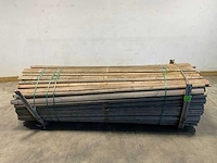 Naaldhouten paal halfrond ø80 mm x 300 cm - gekroond kdi bruin (279x) - afbeelding 2 van  7