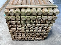 Naaldhouten paal rond ø100 mm x 189 cm - gekroond kdi bruin (100x) - afbeelding 10 van  11