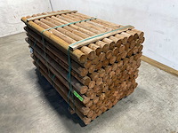 Naaldhouten paal rond ø100 mm x 200 cm - model dr6 - kdi bruin (110x) - afbeelding 1 van  11