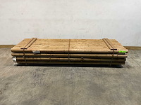 Naaldhouten paal rond ø100 mm x 300 cm - gekroond kdi bruin (40x) - afbeelding 1 van  3