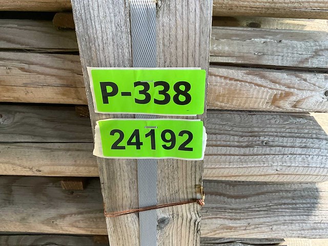Naaldhouten paal rond ø80 mm x 159 cm - model dr7 - kdi bruin (93x) - afbeelding 2 van  4