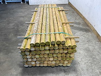 Naaldhouten paal rond ø80 mm x 191 cm - gekroond kdi bruin (116x) - afbeelding 5 van  11