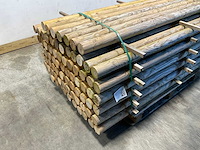 Naaldhouten paal rond ø80 mm x 191 cm - gekroond kdi bruin (116x) - afbeelding 10 van  11