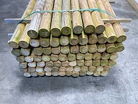 Naaldhouten paal rond ø80 mm x 191 cm - gekroond kdi bruin (116x) - afbeelding 8 van  11